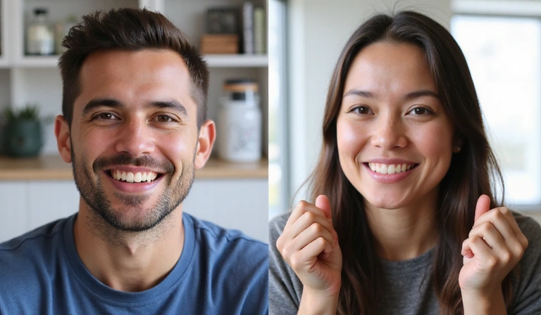 Persona en videollamada con nutricionista